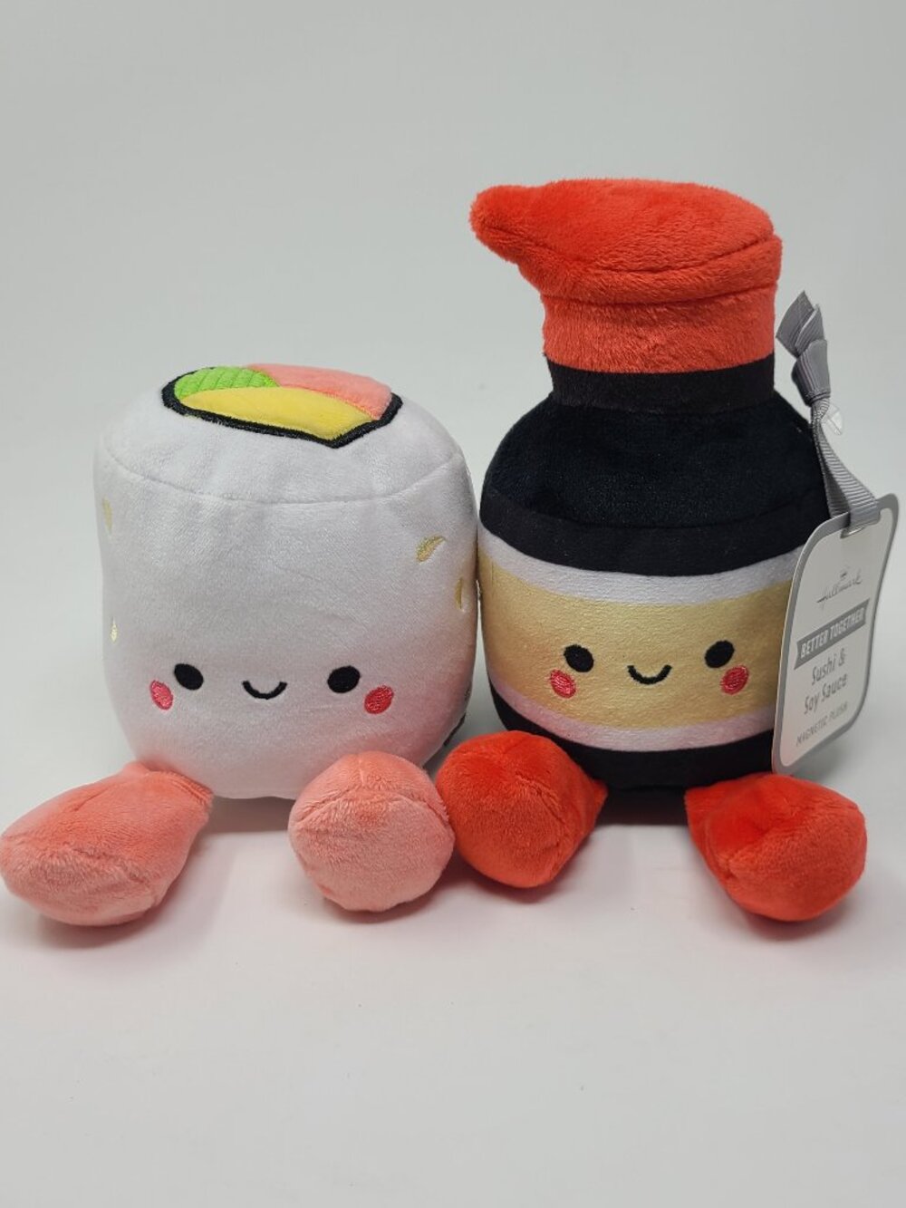 Hallmark Better Together Sushi and Soy Sauce Magnetic Plush Set